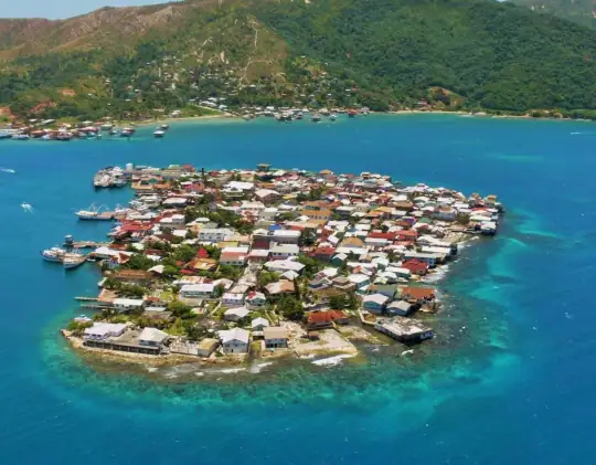 Bonacca Town aerial view